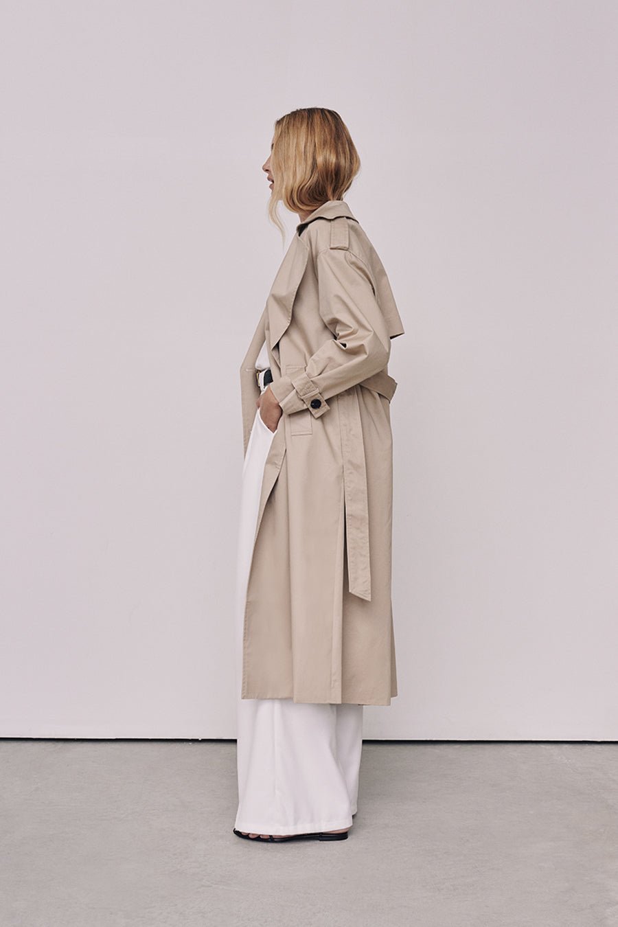 CAMERON STONE TRENCH COAT