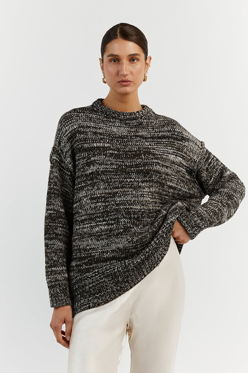 BOWER OLIVE MARLE KNIT JUMPER