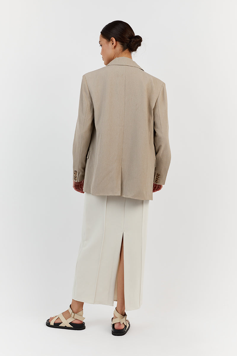 ZANDER OVERSIZED TAUPE BLAZER