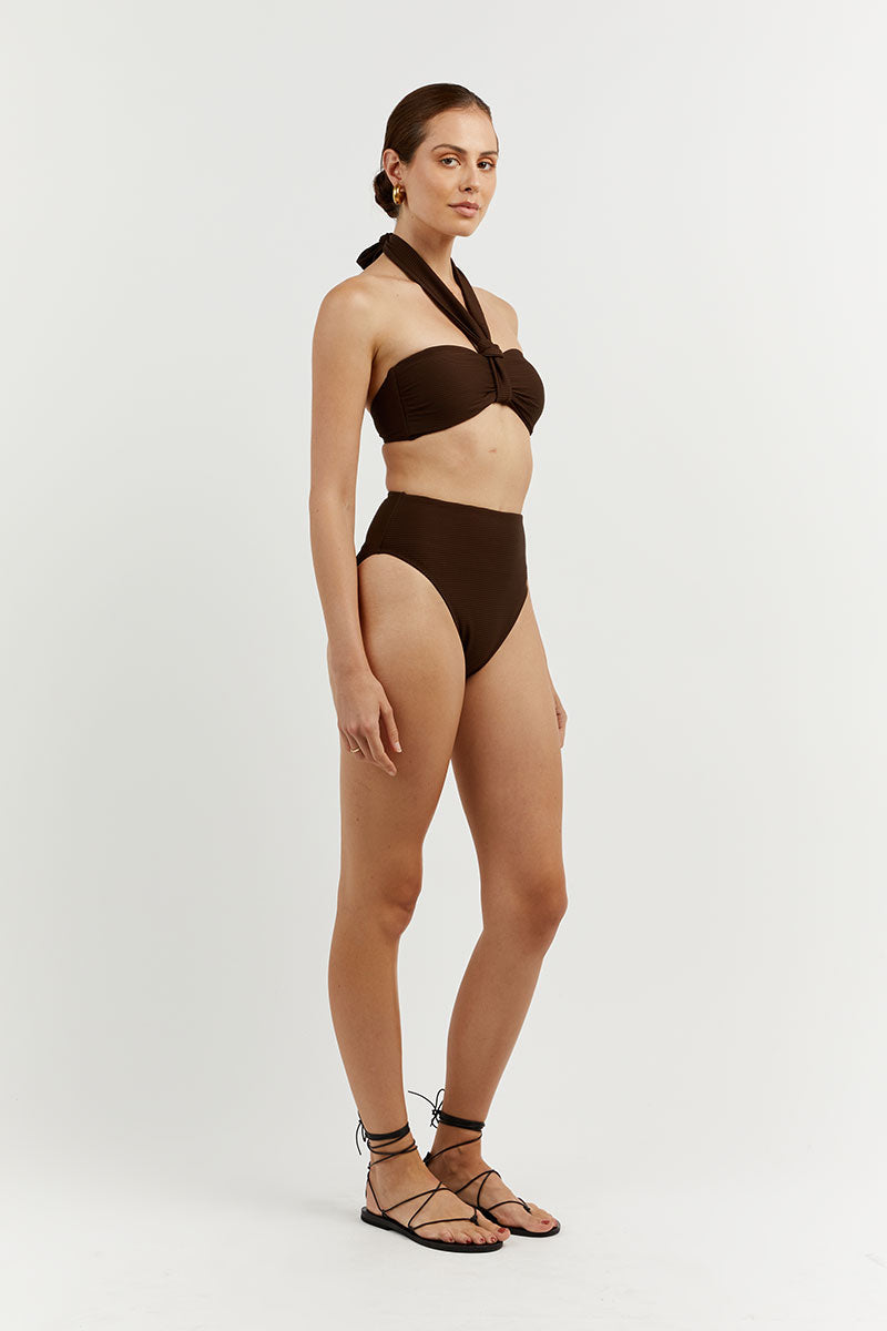 AMAYA CHOC MULTI WAY BIKINI TOP