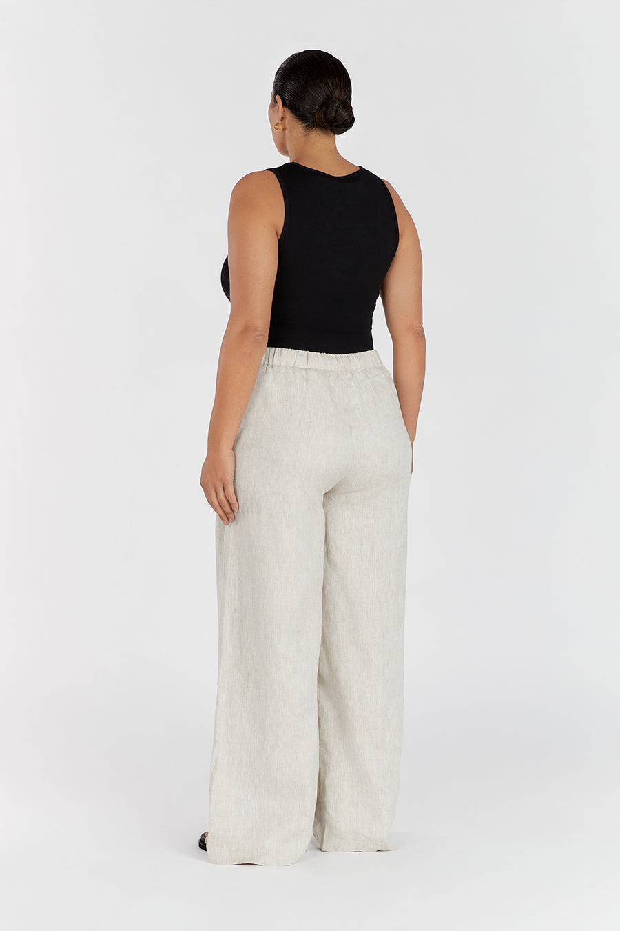 GINA NATURAL LINEN WAIST PANT