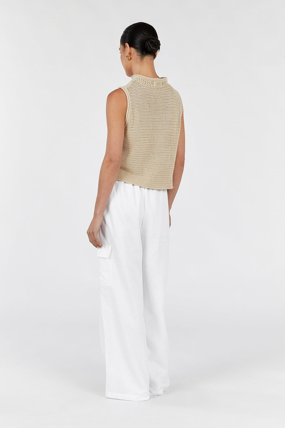 ZADIE NATURAL CROCHET TANK