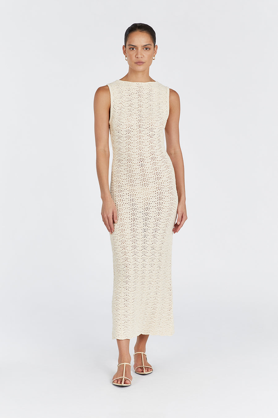GISELE BUTTERMILK CROCHET DRESS