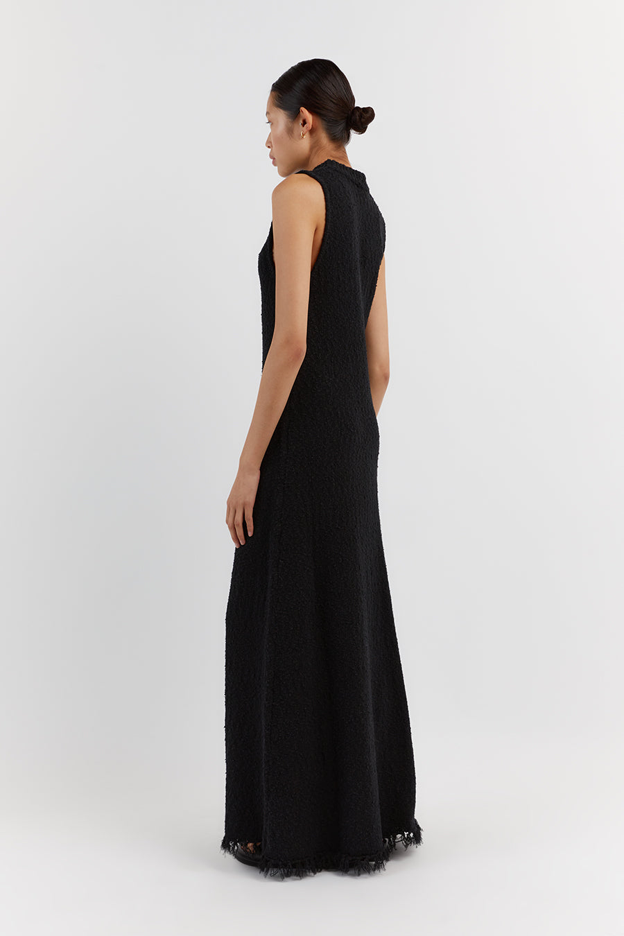 DAKOTA BLACK HIGH NECK MAXI DRESS