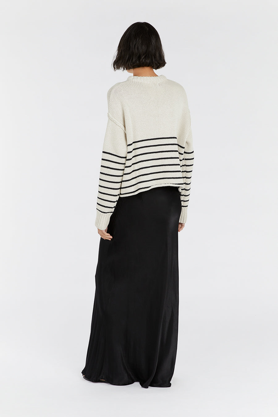 CAMILLE STONE STRIPE CROP JUMPER