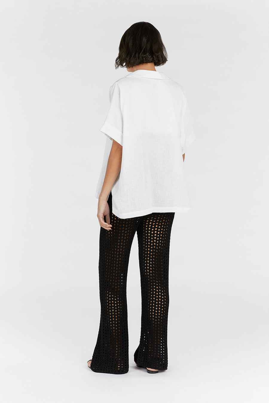 HUNTER BLACK CROCHET PANT