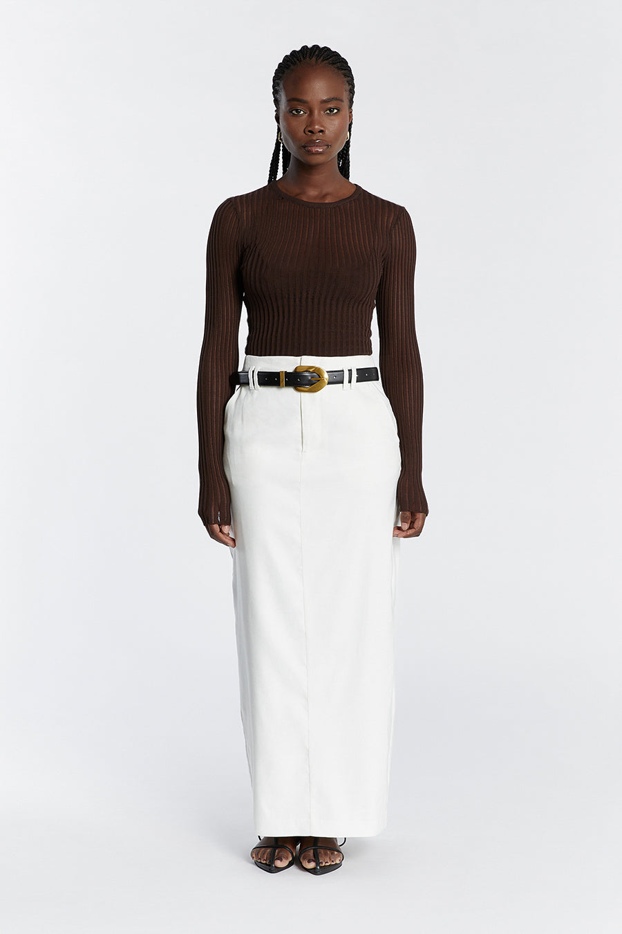 JOVIE CHOC LONG SLEEVE TOP