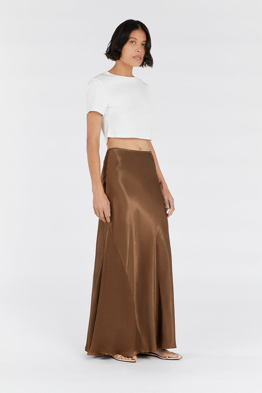 CHARLI COCO SATIN MAXI SKIRT