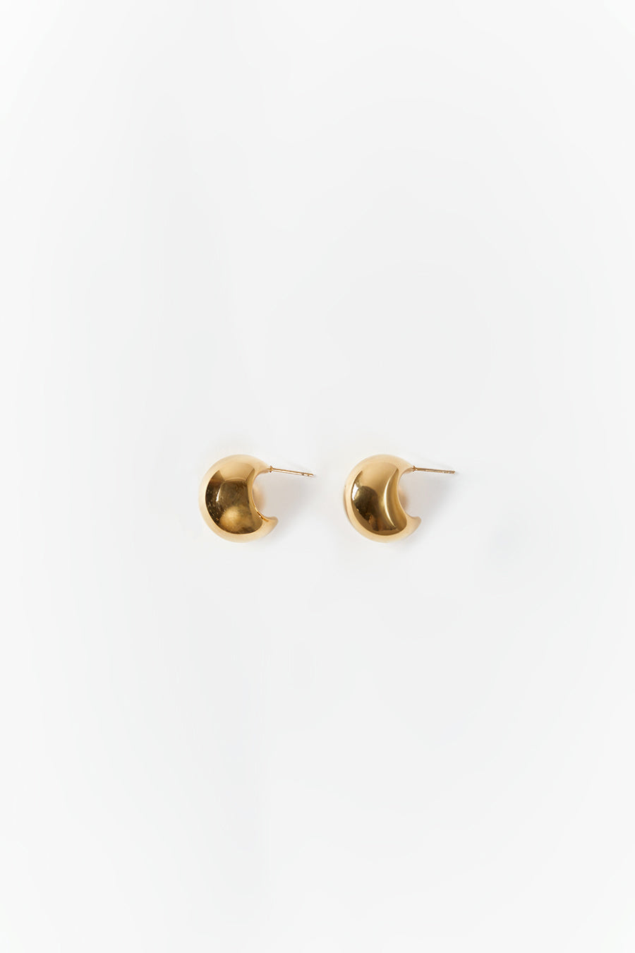 CENDRE BOBBI GOLD HOOP EARRINGS