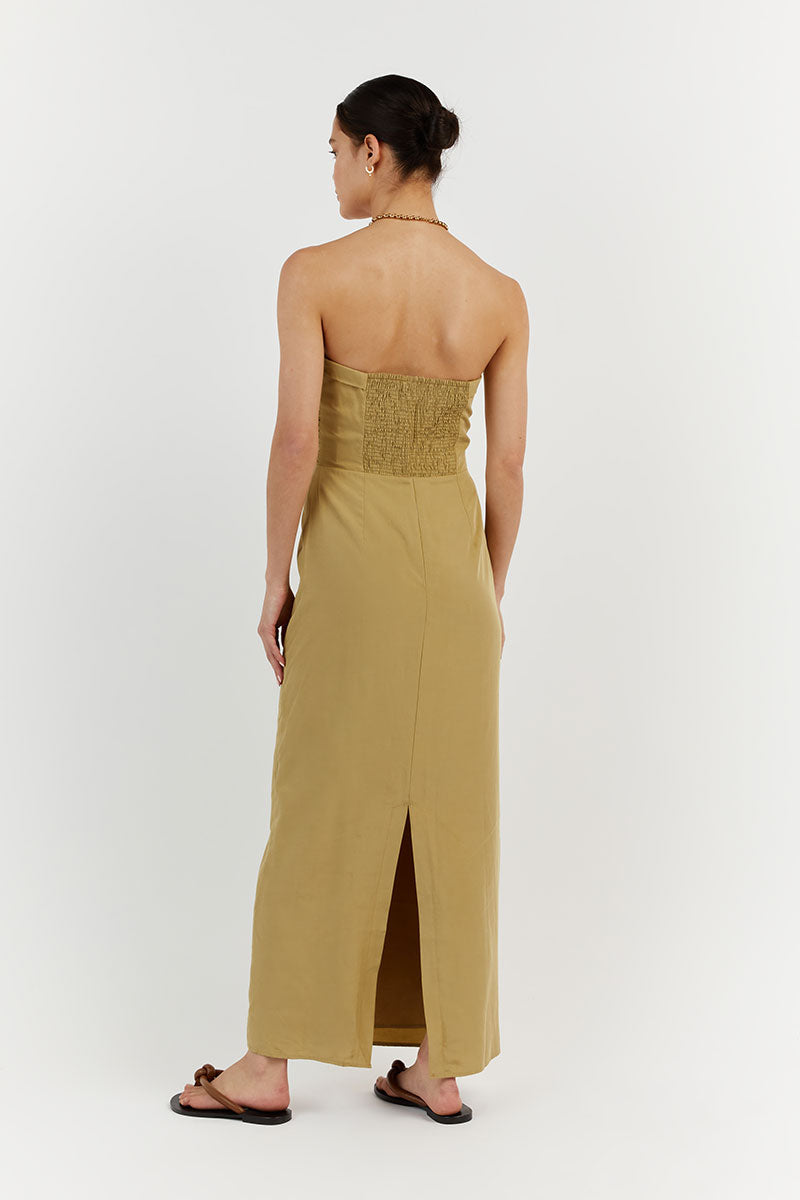 SHELBY PISTACHIO MIDI DRESS