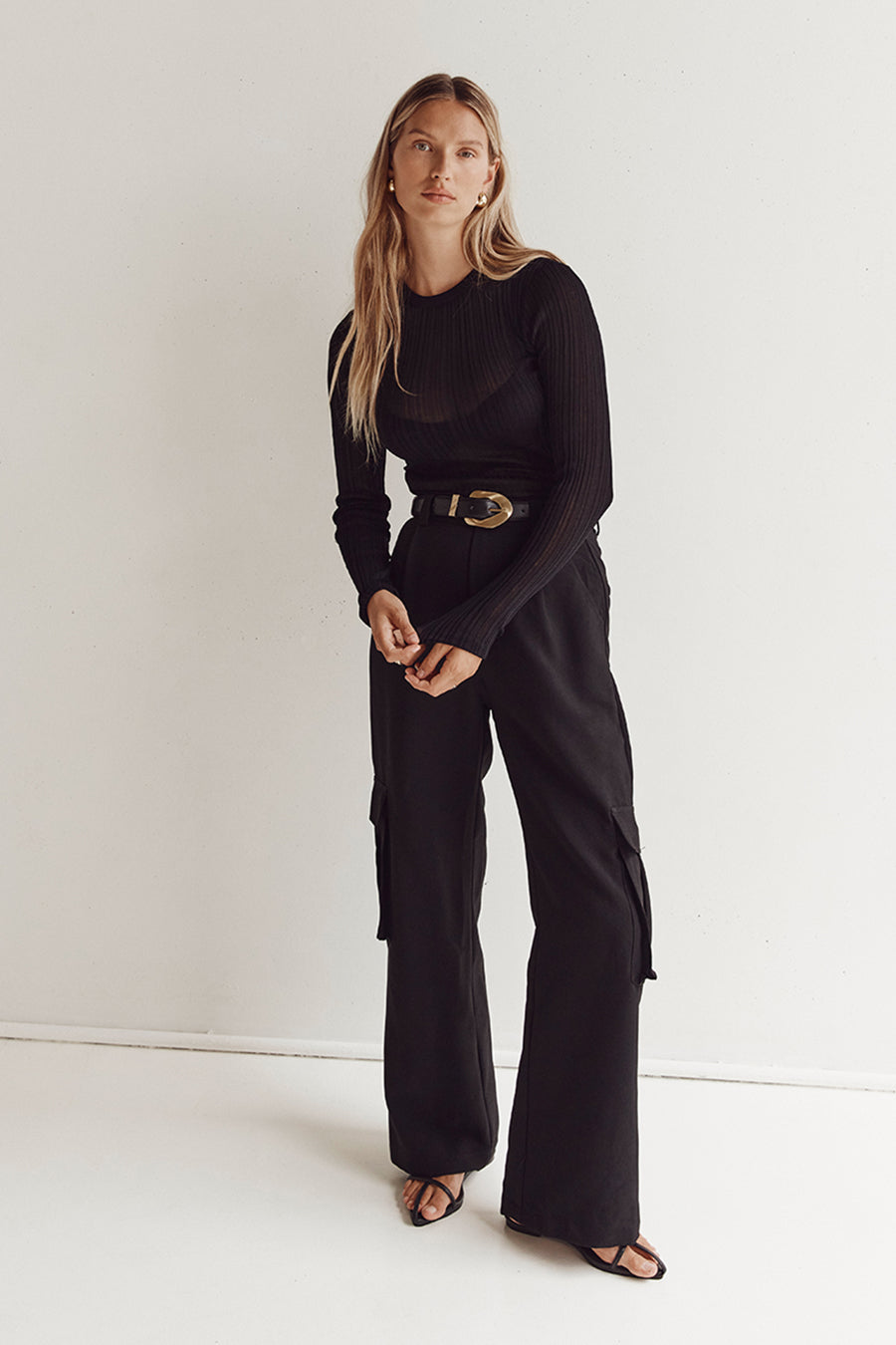 WILLA BLACK CARGO PANT