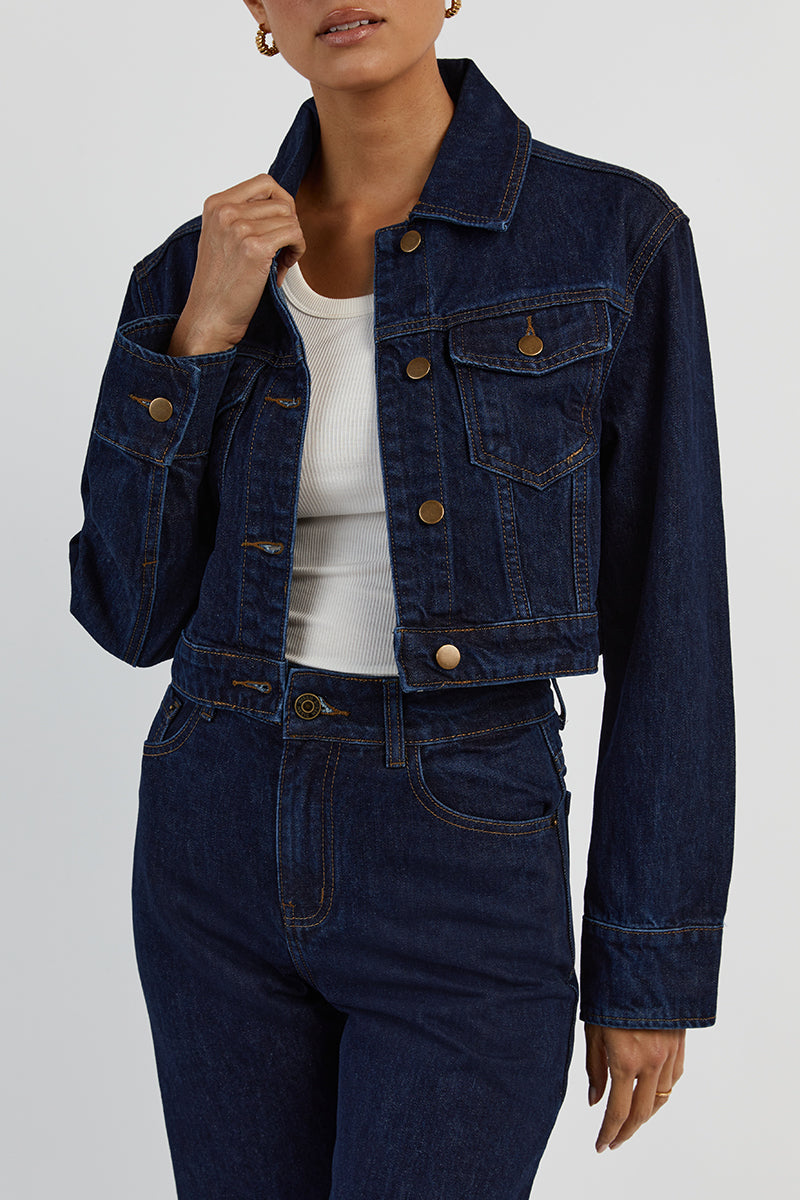 DEVIN INDIGO WIDE LEG DENIM JEAN