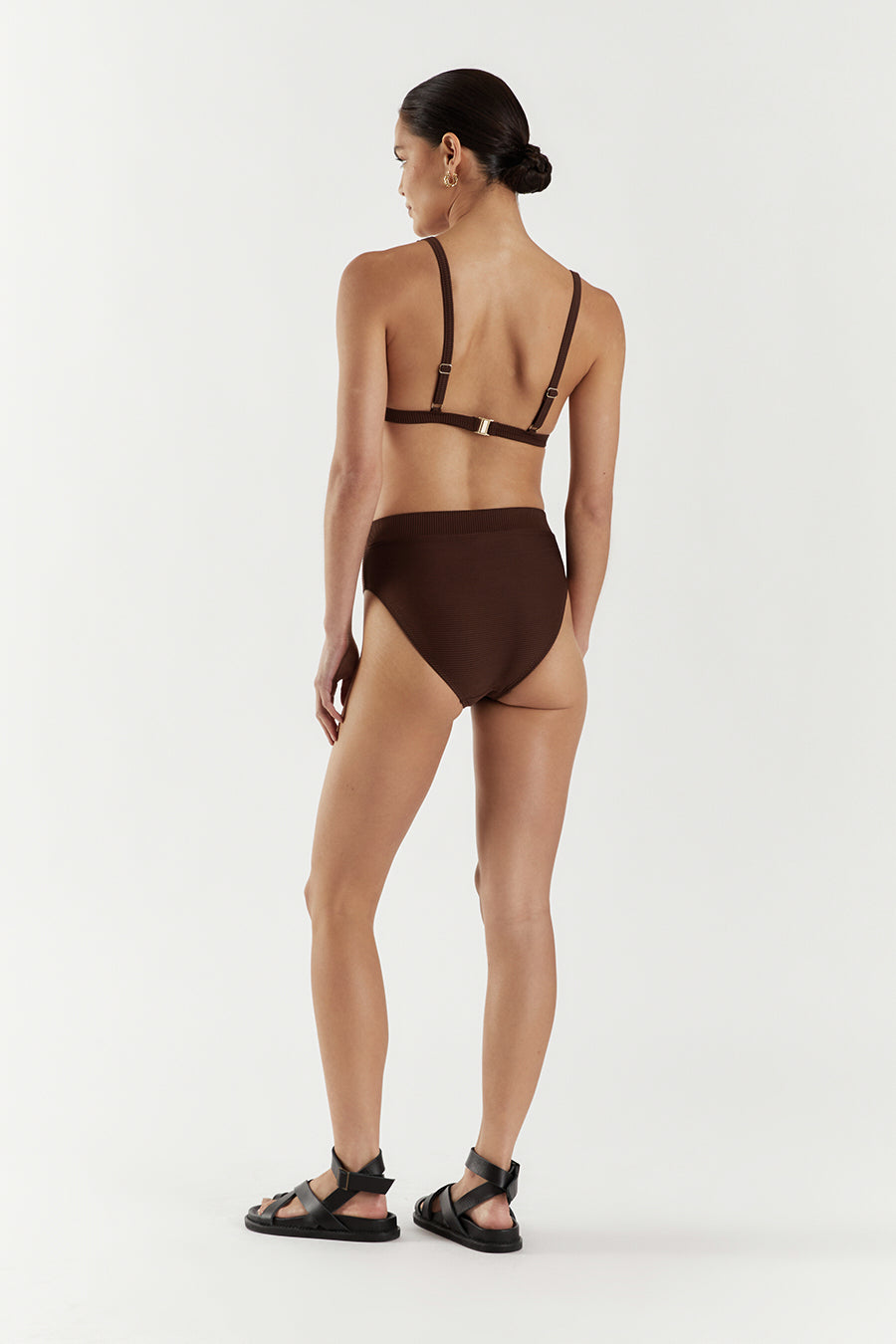 AMAYA CHOC TRIANGLE BIKINI TOP