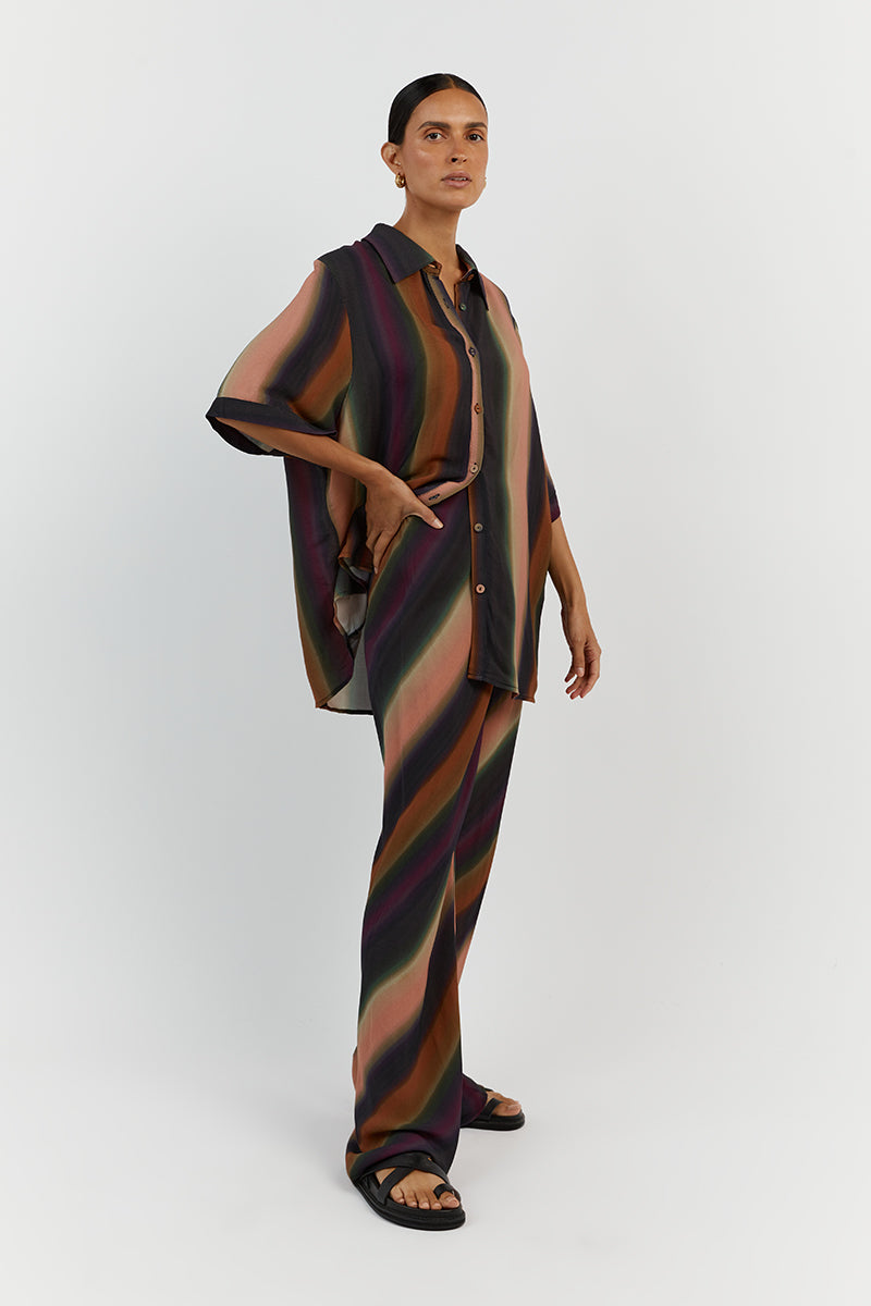 LULU OMBRE BIAS CUT PANT