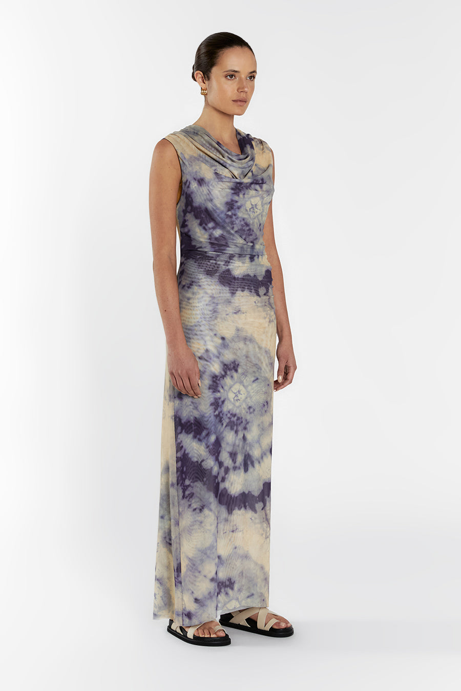 TATE STONE TIE DYE SLEEVELESS DRESS
