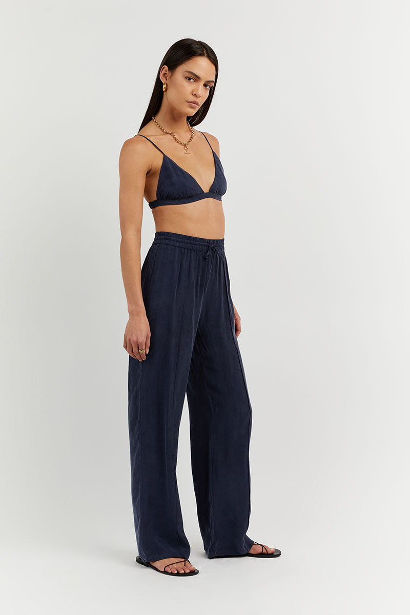 BOBBY NAVY CUPRO BRALETTE