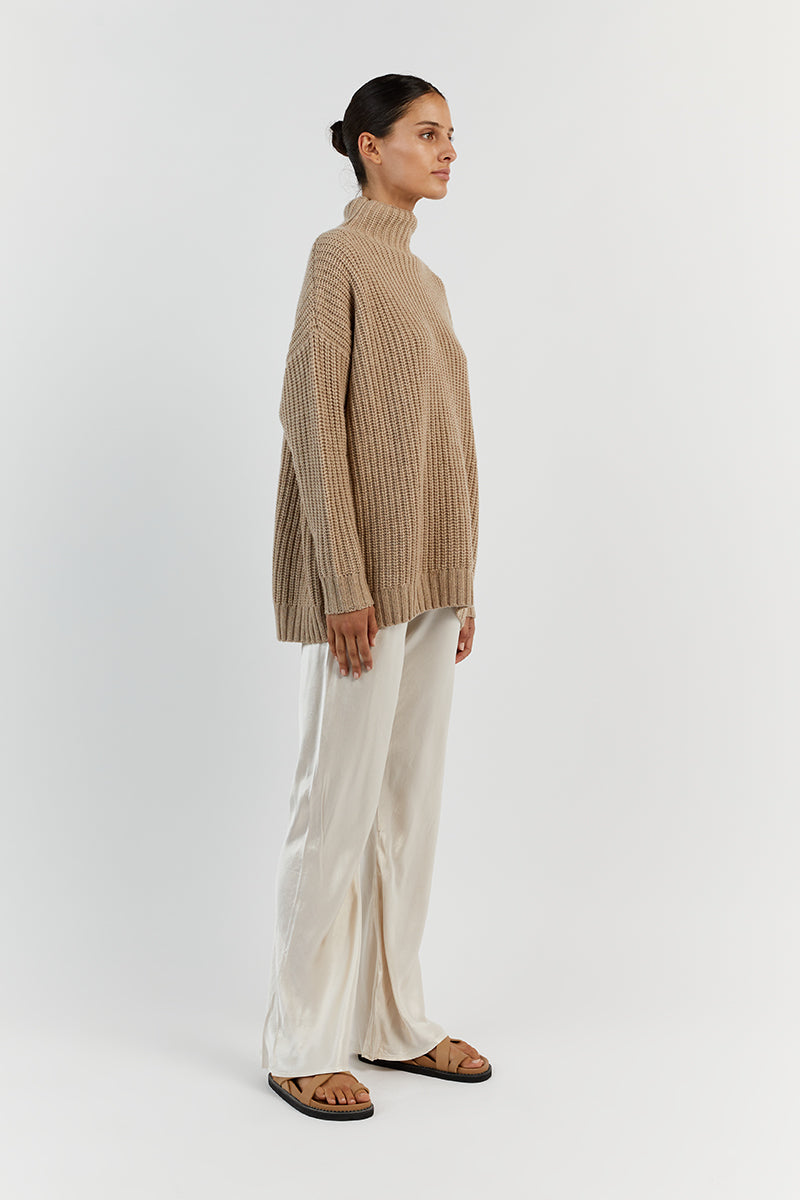 OSLO OAT MARLE LONGLINE JUMPER