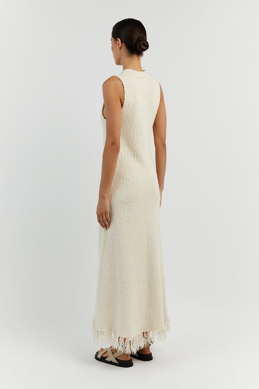 DAKOTA NATURAL HIGH NECK MAXI DRESS