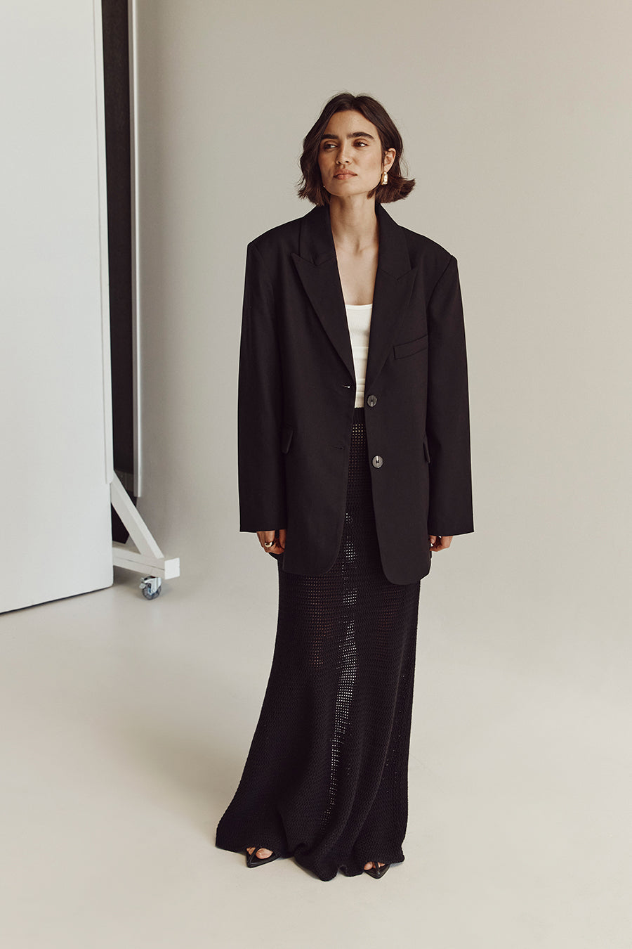ZADIE BLACK CROCHET SKIRT
