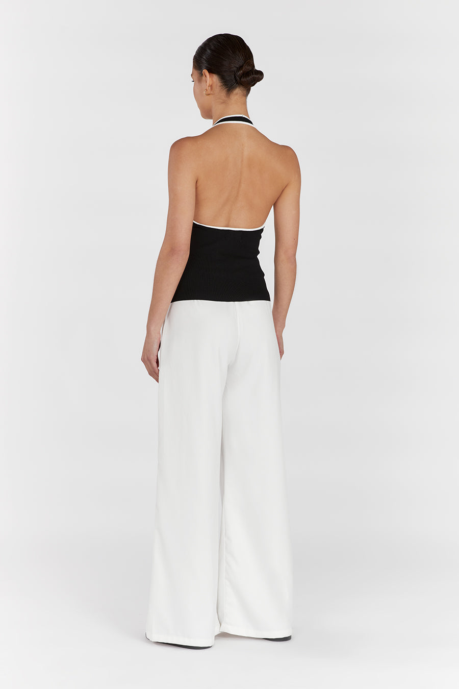 KARLIE BLACK BIND HALTER TOP