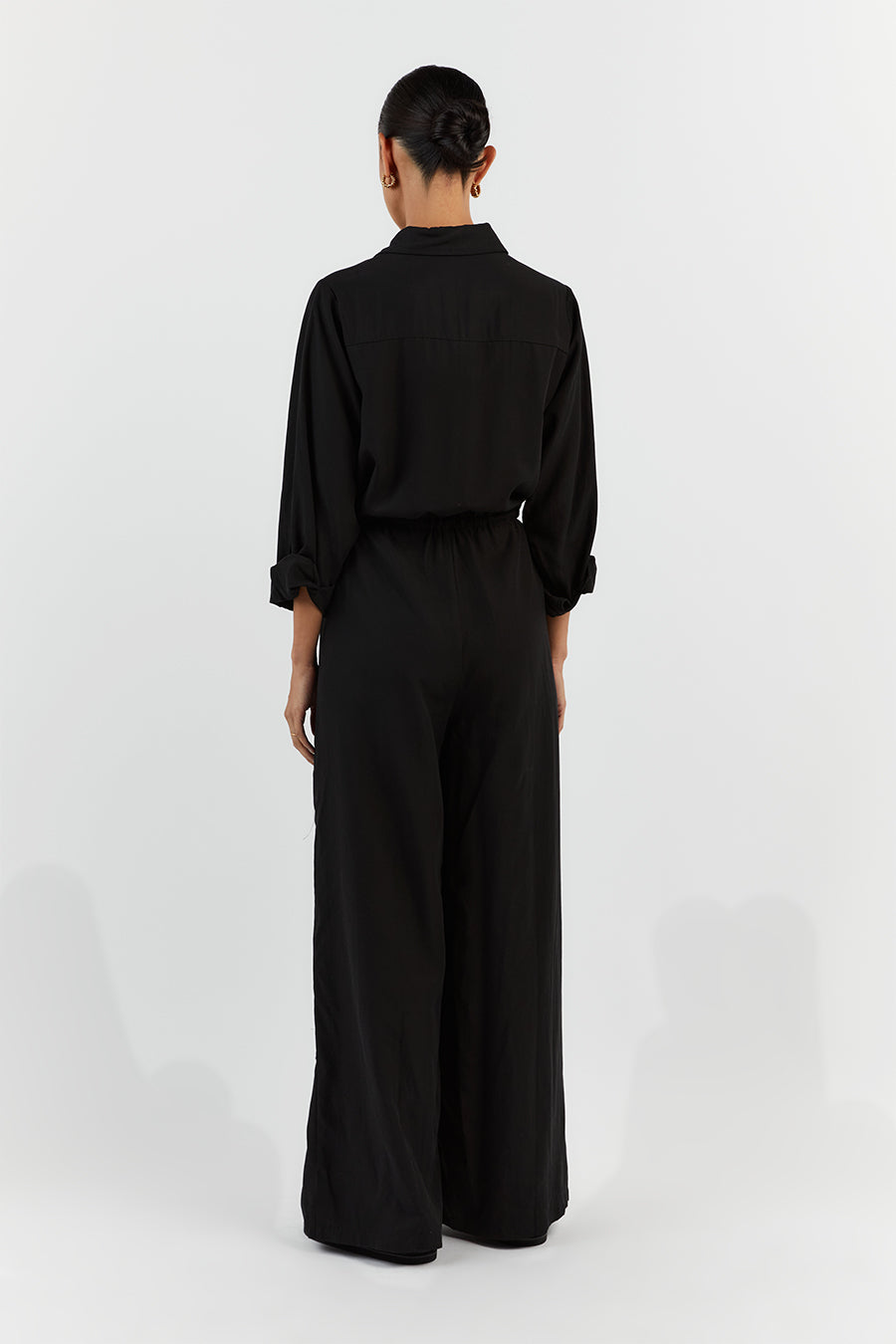 LARS BLACK TENCEL JUMPSUIT