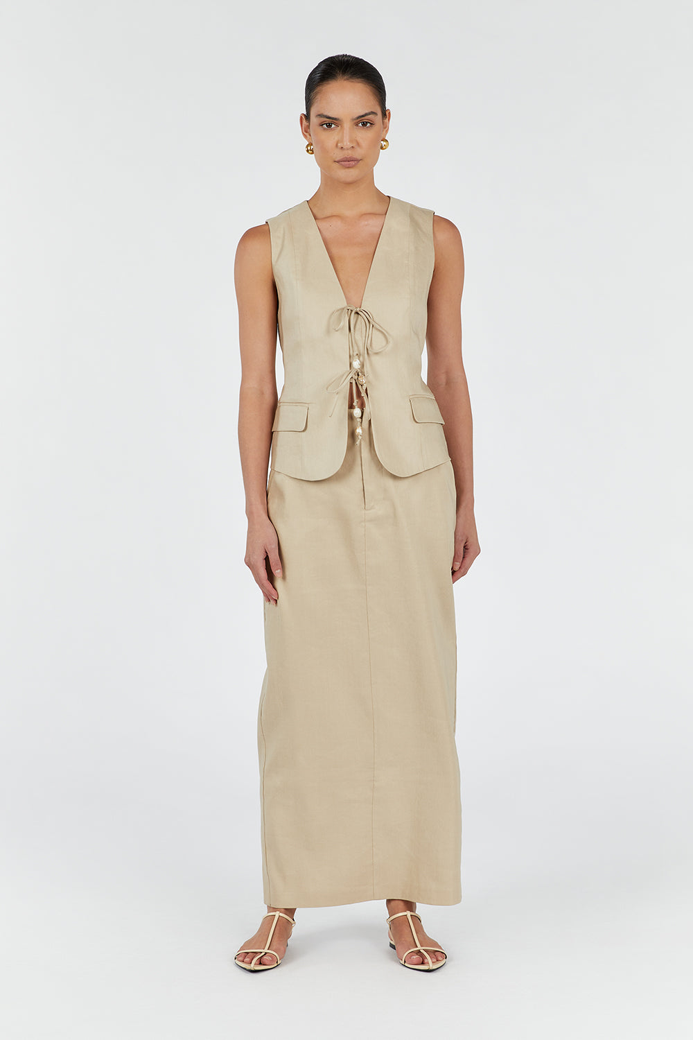 LUCCA SAND TIE VEST