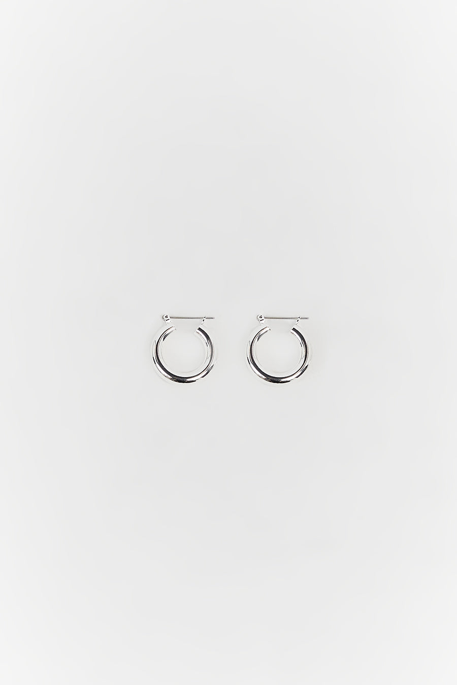 LUV AJ BABY AMALFI SILVER HOOPS
