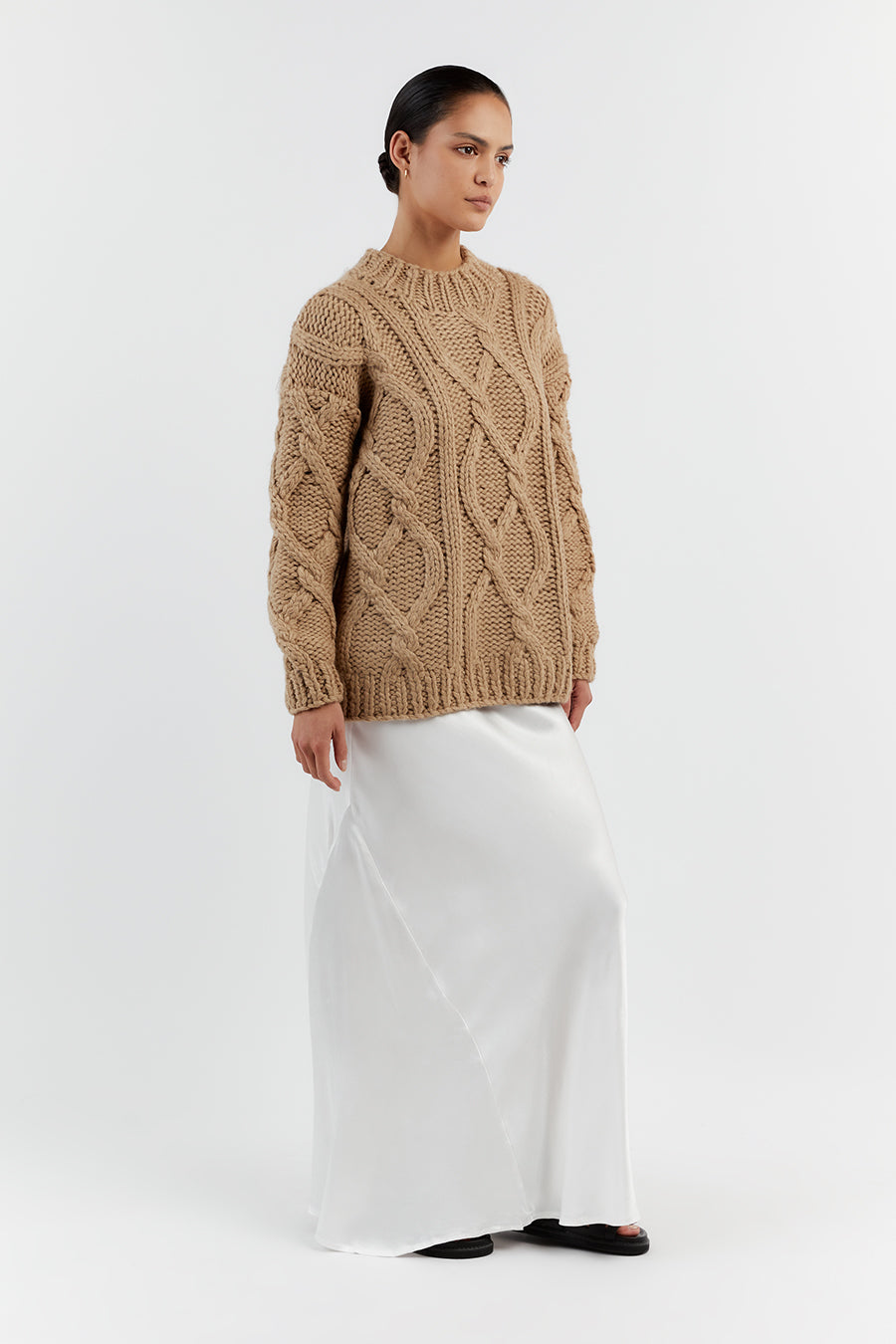 ELLIS OAT CABLE KNIT JUMPER
