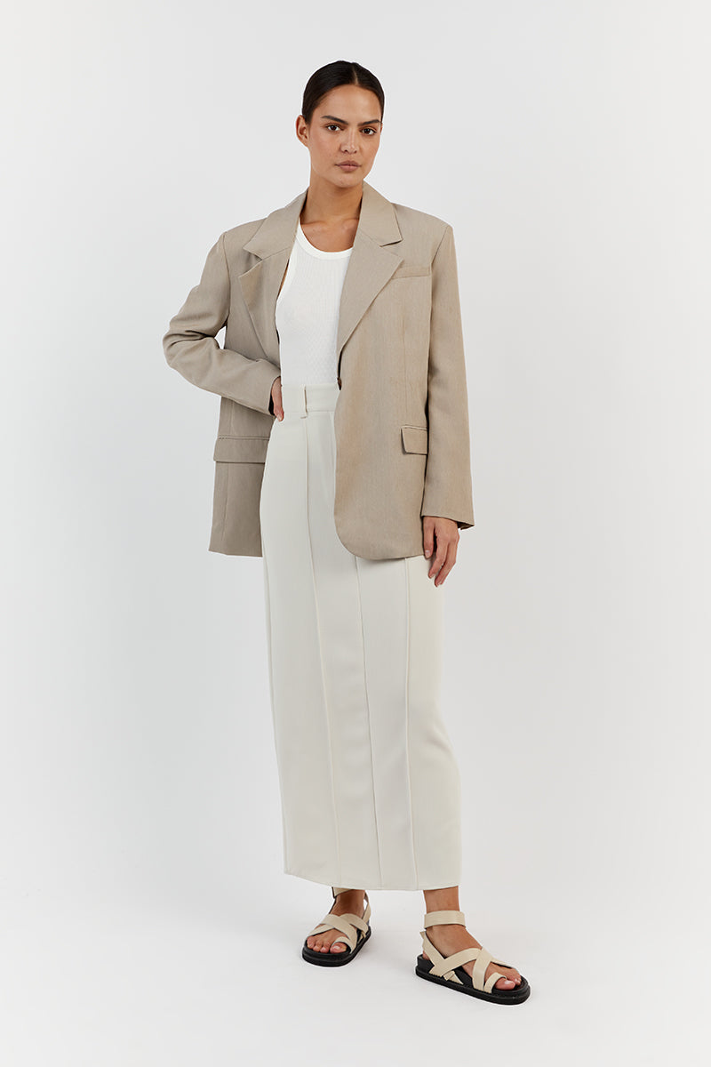 ZANDER OVERSIZED TAUPE BLAZER