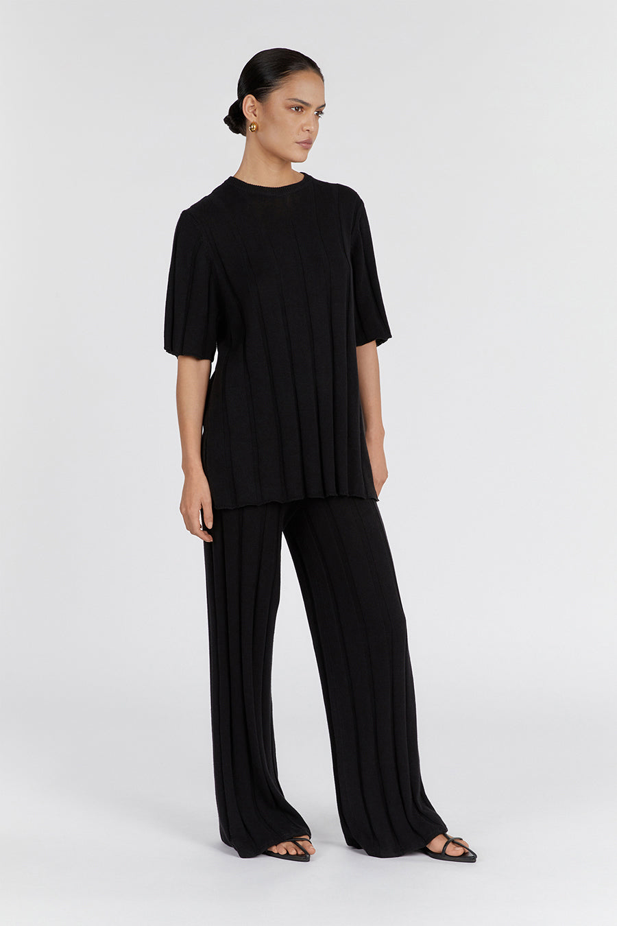 EMERY BLACK WIDE LEG PANT