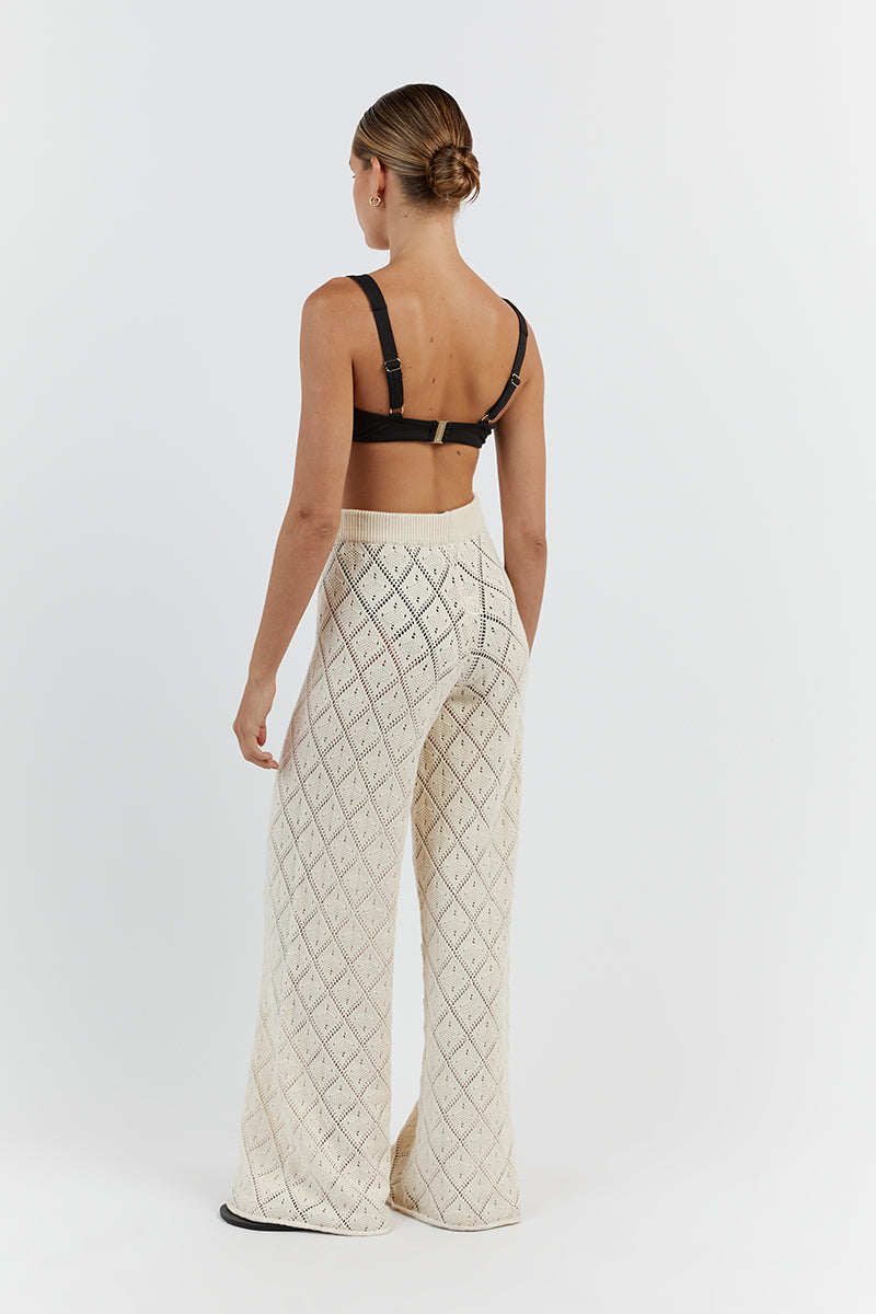 SORRENTO BUTTER CROCHET KNIT PANT