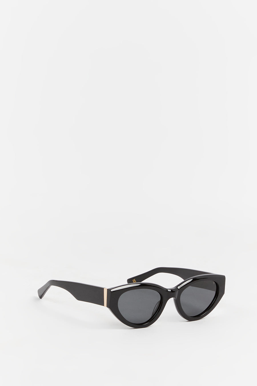 LUV LOU THE POPPY BLACK SUNGLASSES