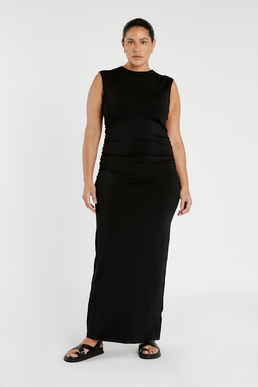 ROMY BLACK SLEEVELESS MAXI DRESS
