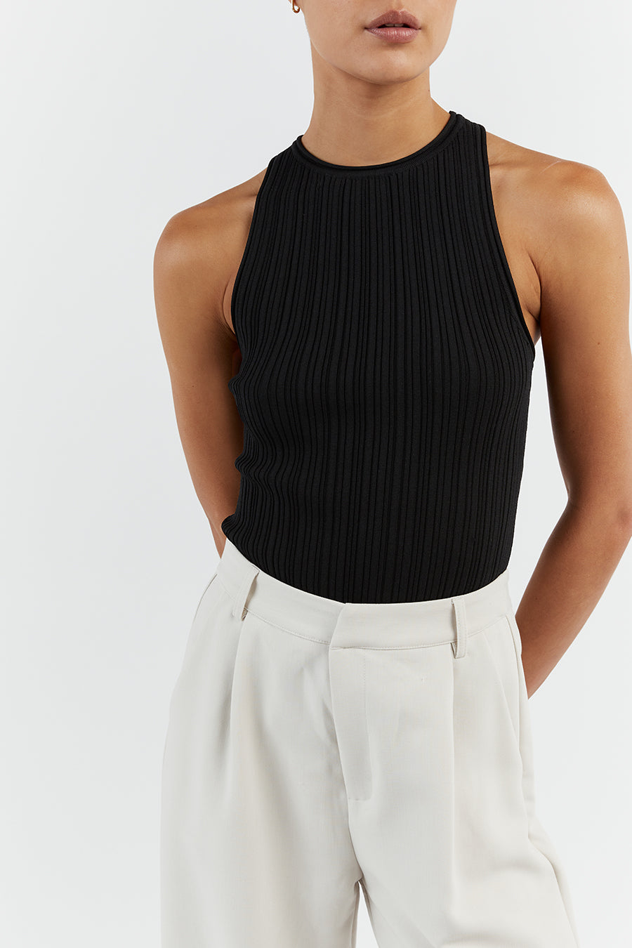 RIVER BLACK BACKLESS TANK