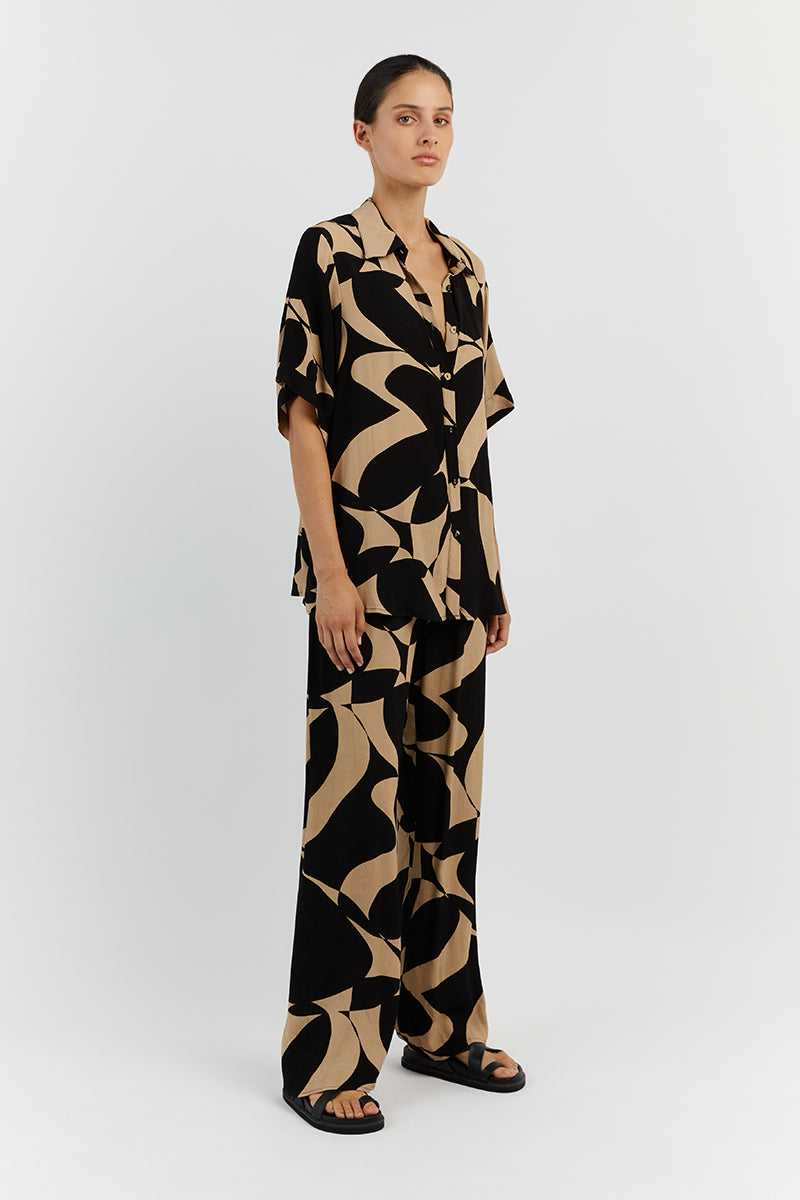 MAPLE CAMEL DRAWSTRING PANT