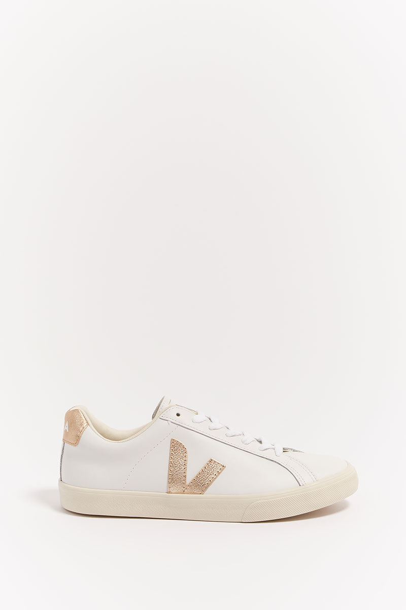 VEJA ESPLAR LEATHER WHITE PLATINE