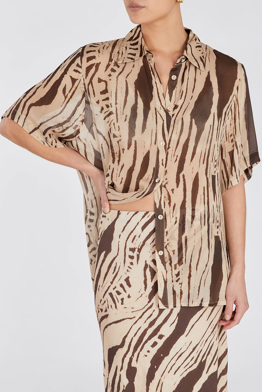 QUINN SHEER VACATION SHIRT