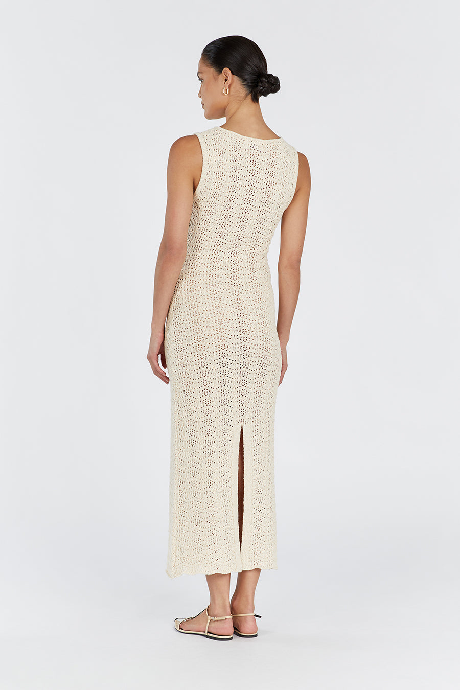 GISELE BUTTERMILK CROCHET DRESS