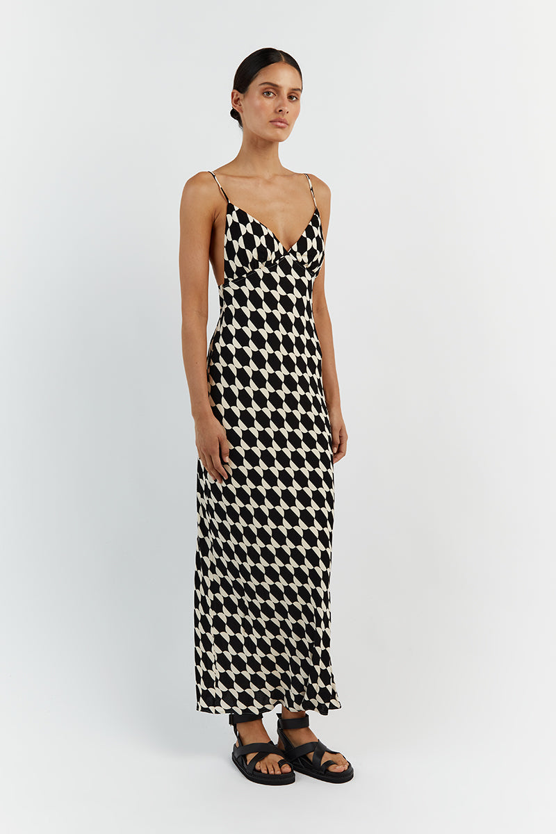 HATTIE SLIP MIDI DRESS