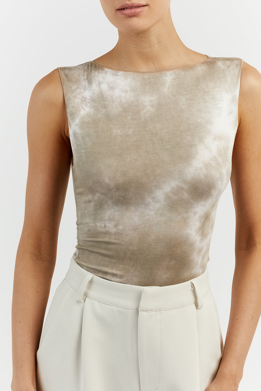 CASPER MOSS TIE DYE SLEEVELESS TANK