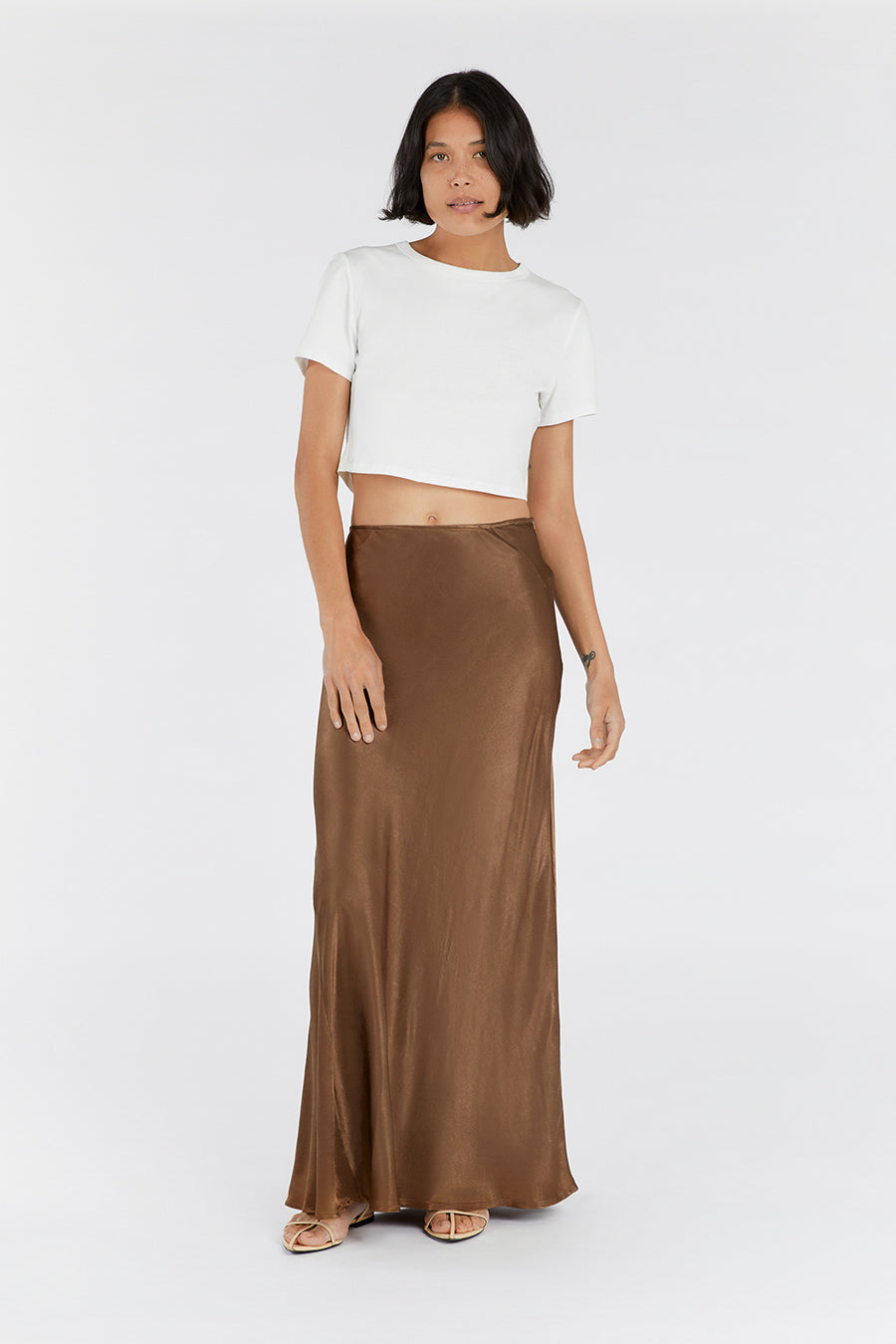 CHARLI COCO SATIN MAXI SKIRT