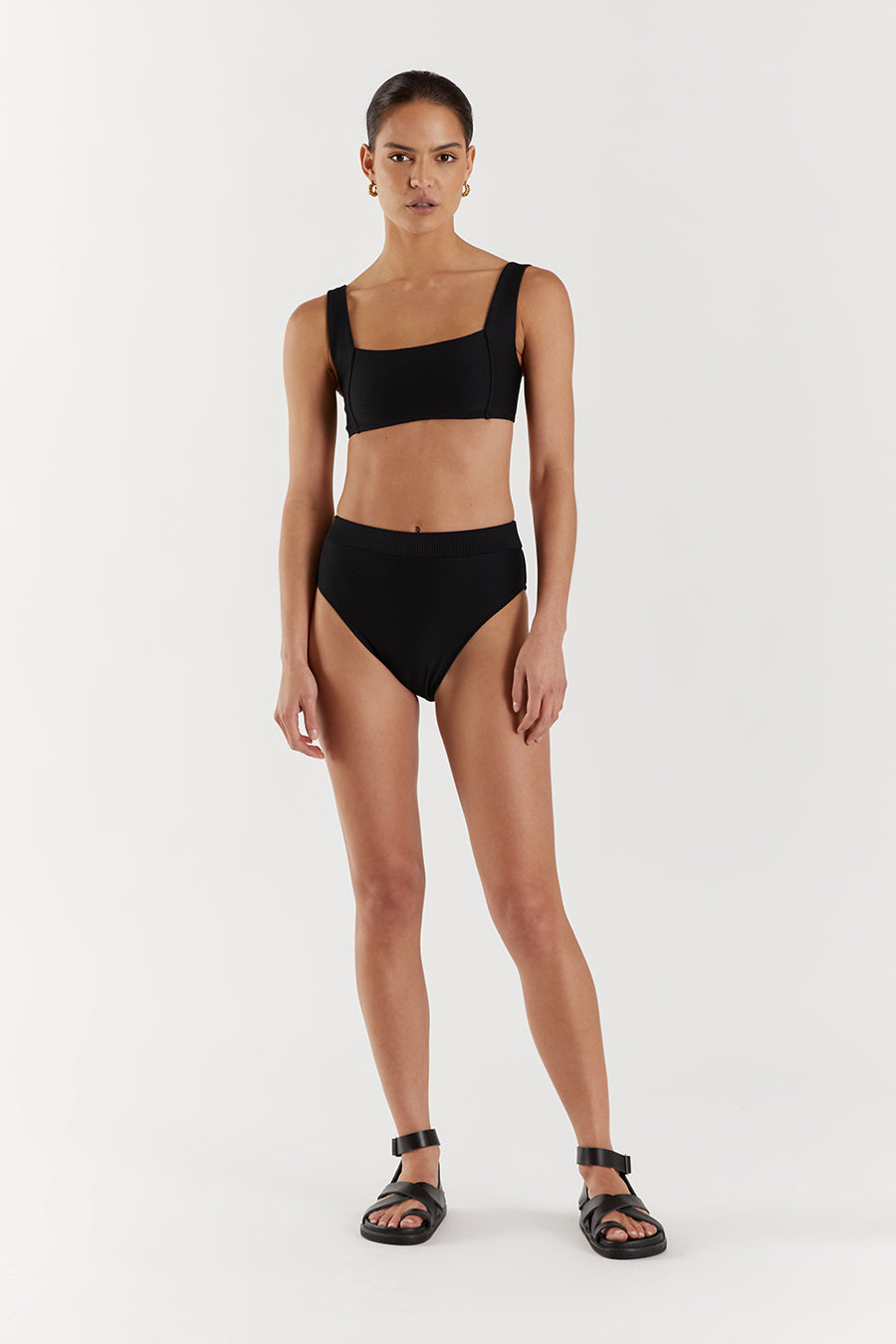 AMAYA BLACK HIGH WAISTED BRIEF