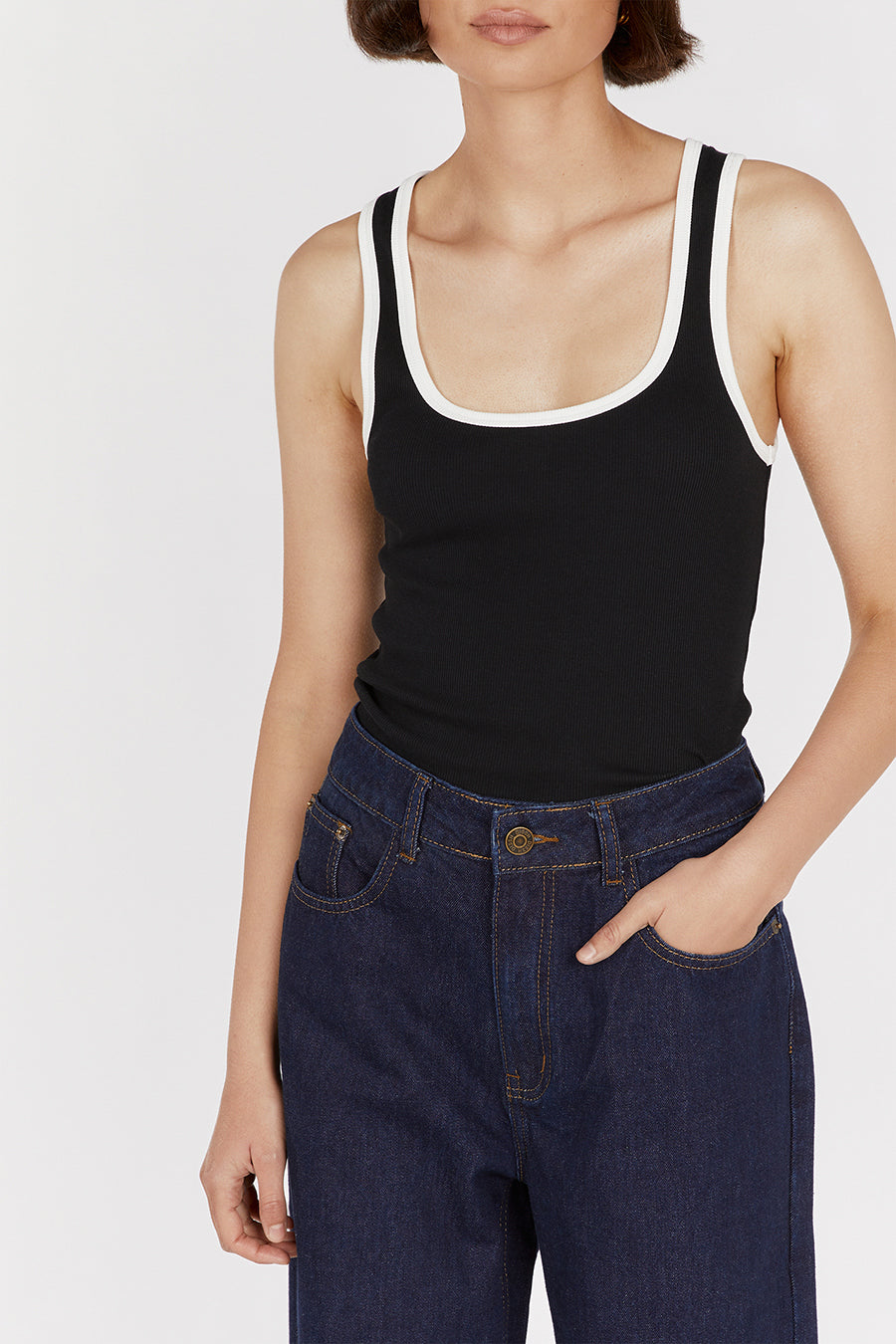 REAGAN INDIGO SLOUCHY DENIM JEAN