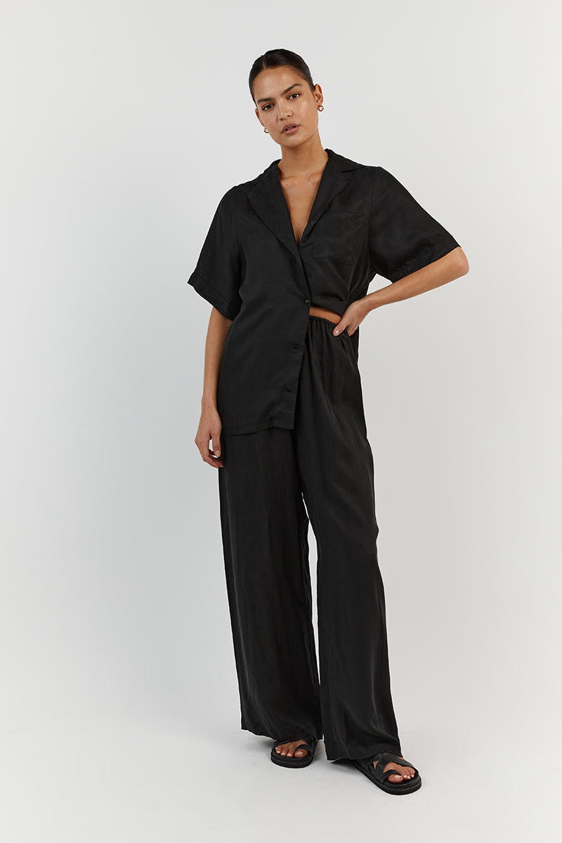 KINGSTON BLACK SHORT SLEEVE SHIRT