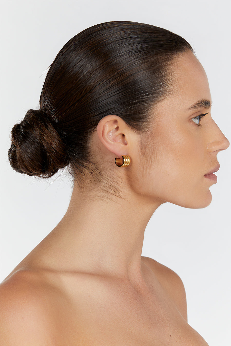 CENDRE LIV GOLD HOOP EARRINGS