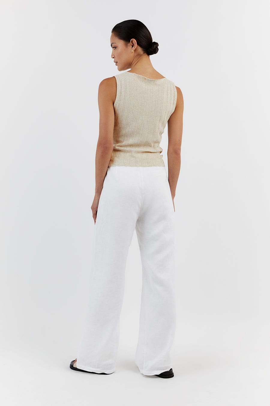 GOLDIE NATURAL BOAT NECK TANK