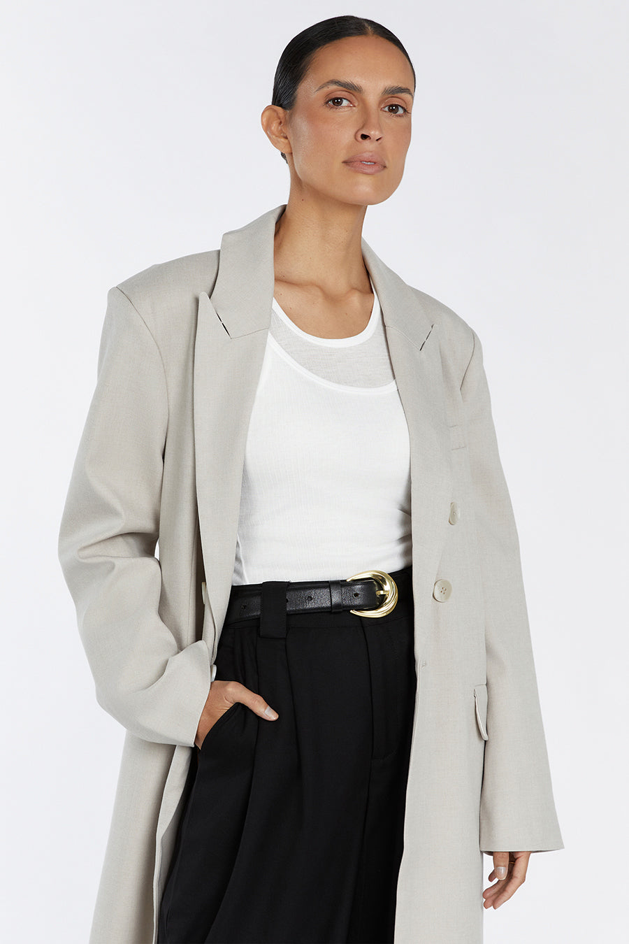 HARLEY STONE LONGLINE COAT