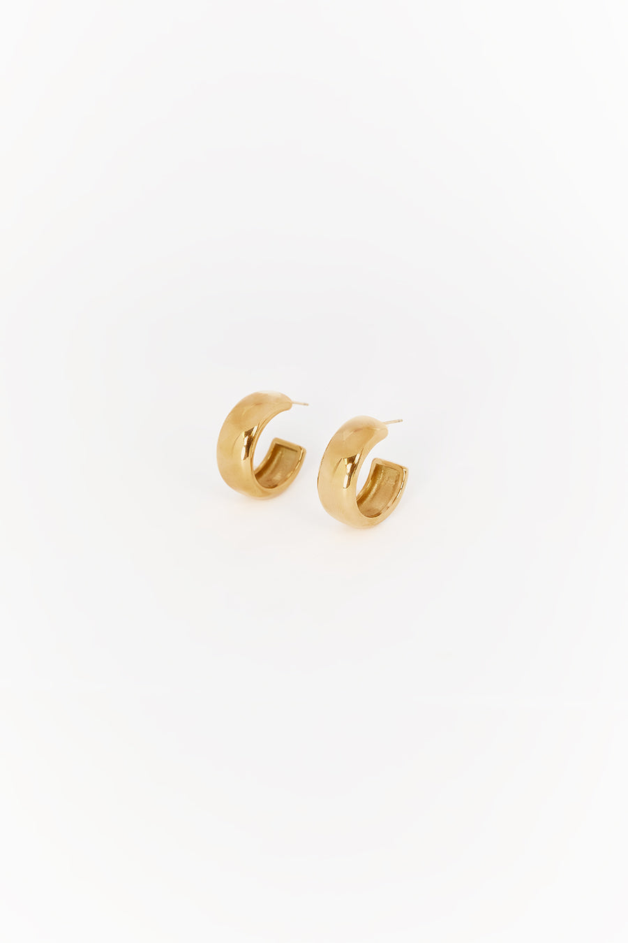 CENDRE 1960'S GOLD HOOP EARRINGS