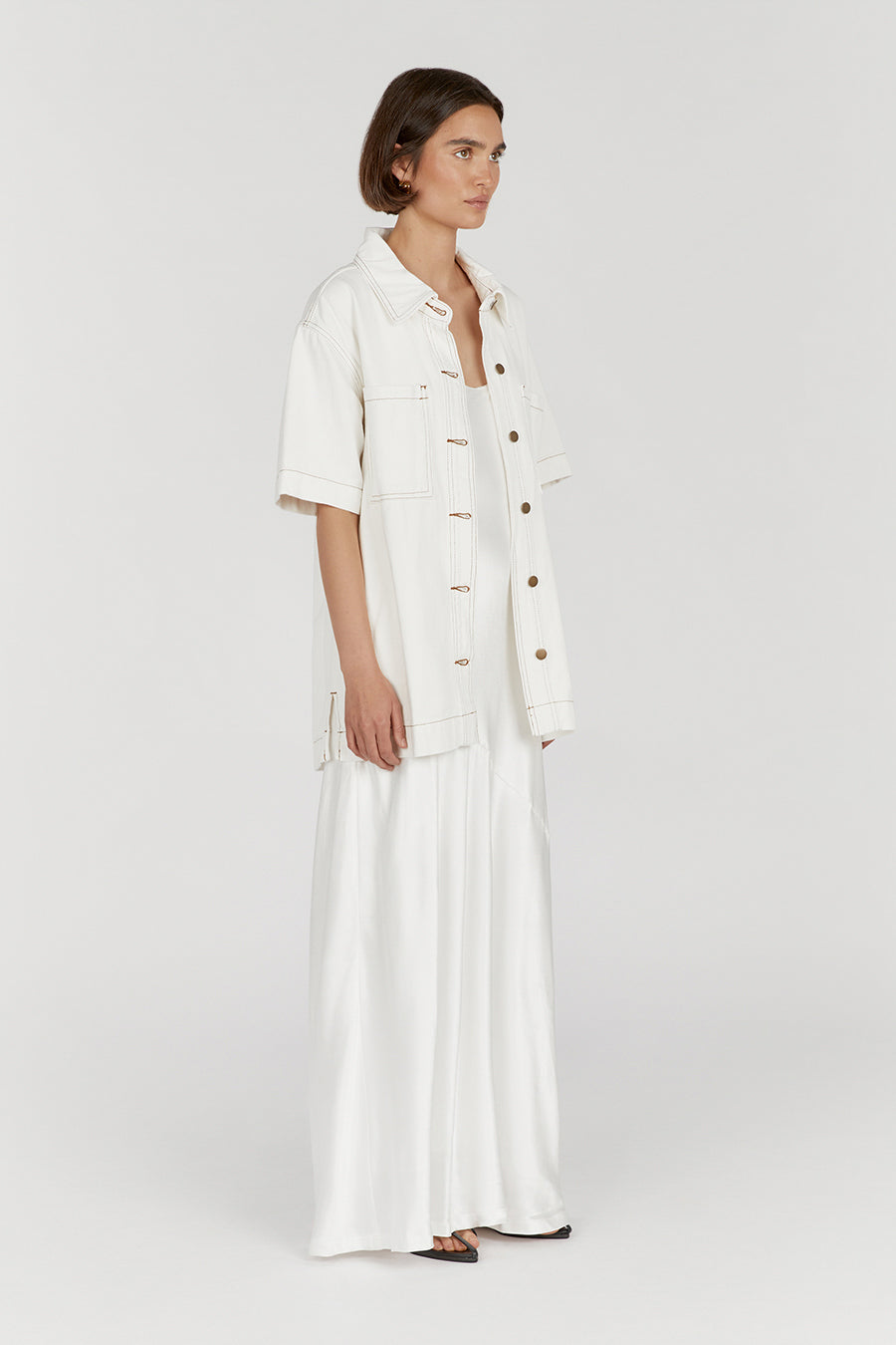 PIPER OFF WHITE DENIM JACKET