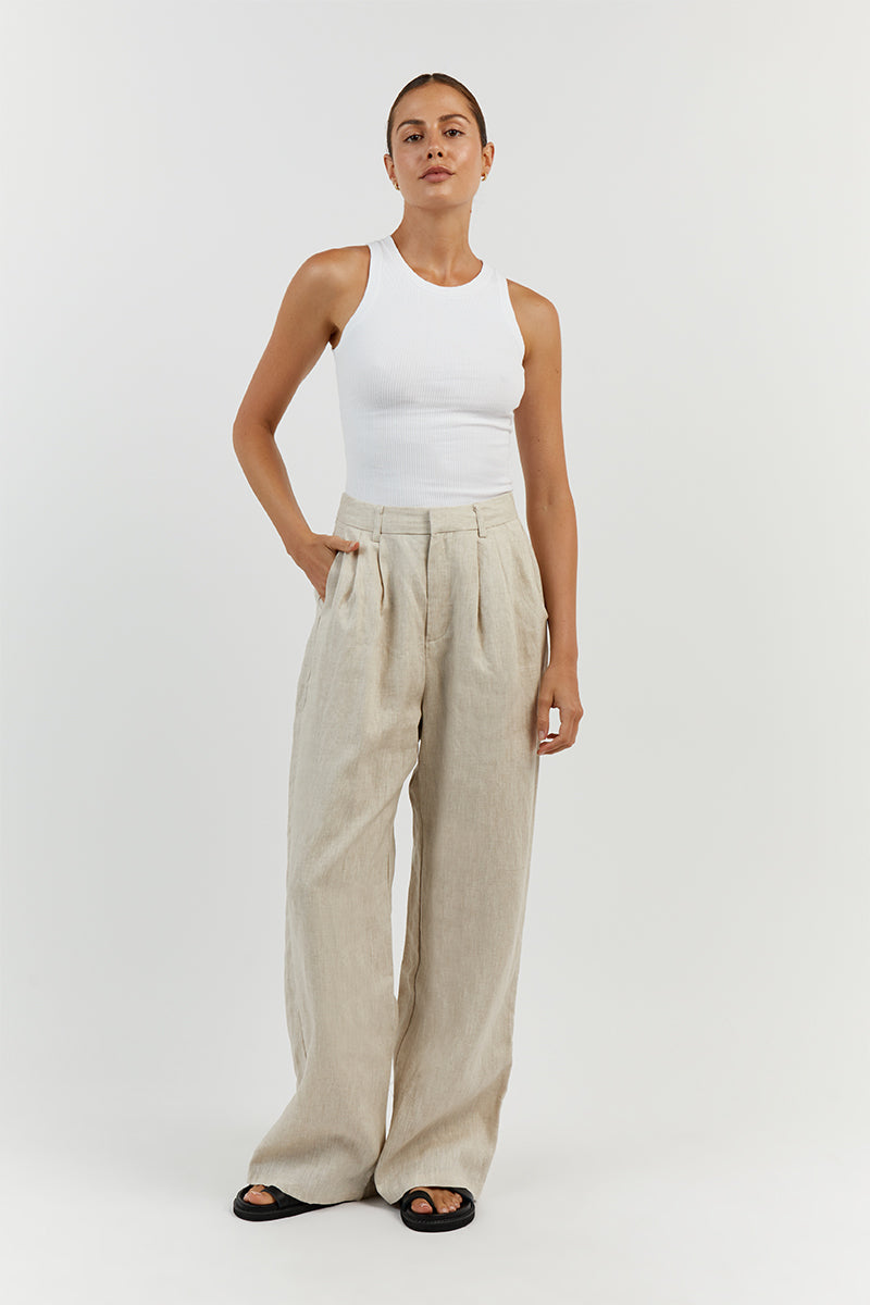 JENNA WHITE KNIT TANK